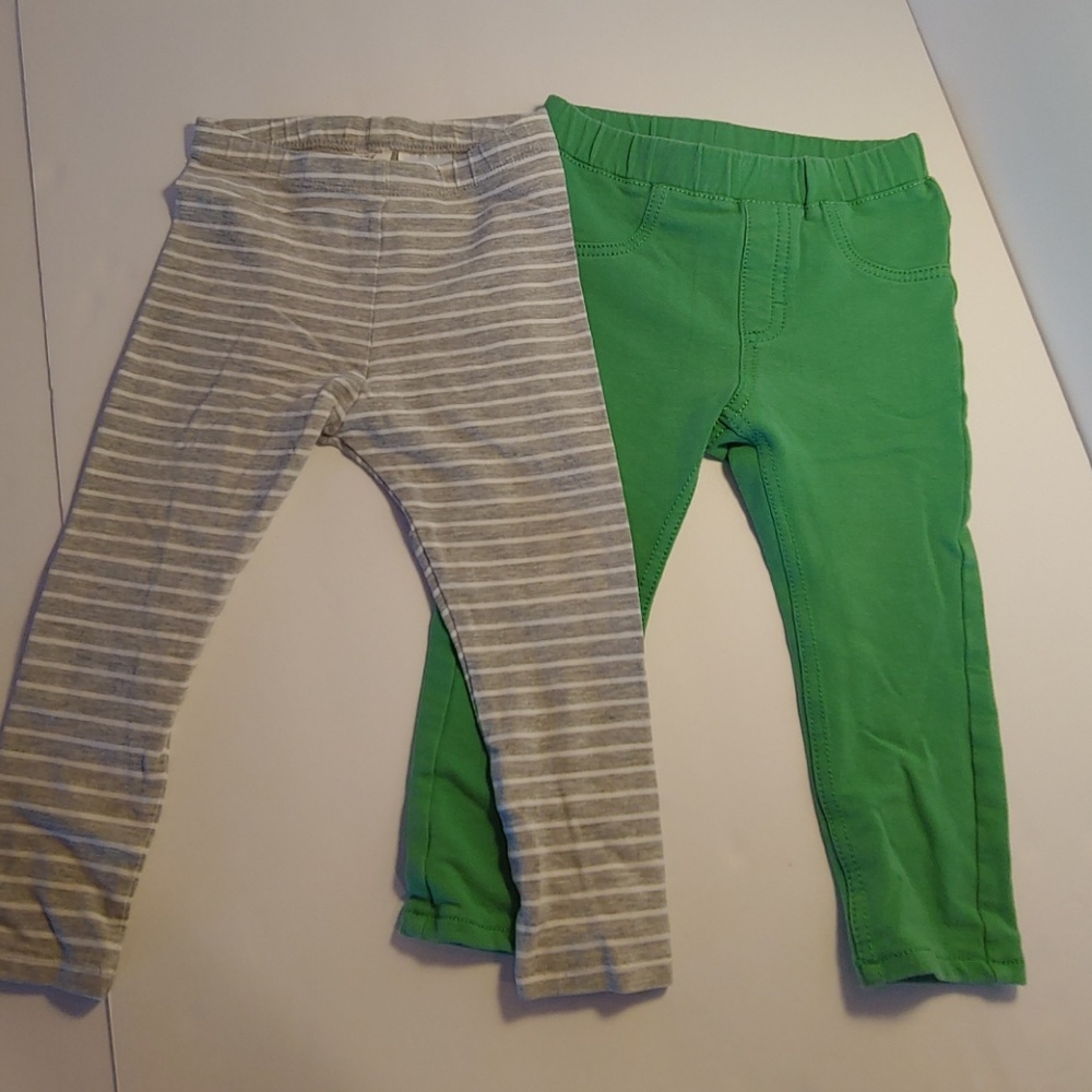H&M boys leggings (lot of 2) 12-18 mo